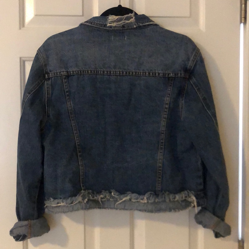Distressed denim jacket - Picture 2 of 6